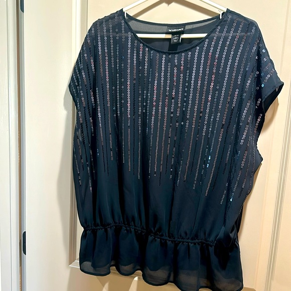 Top from Lane Bryant, black with sequins in a size 18/20. - Picture 1 of 2